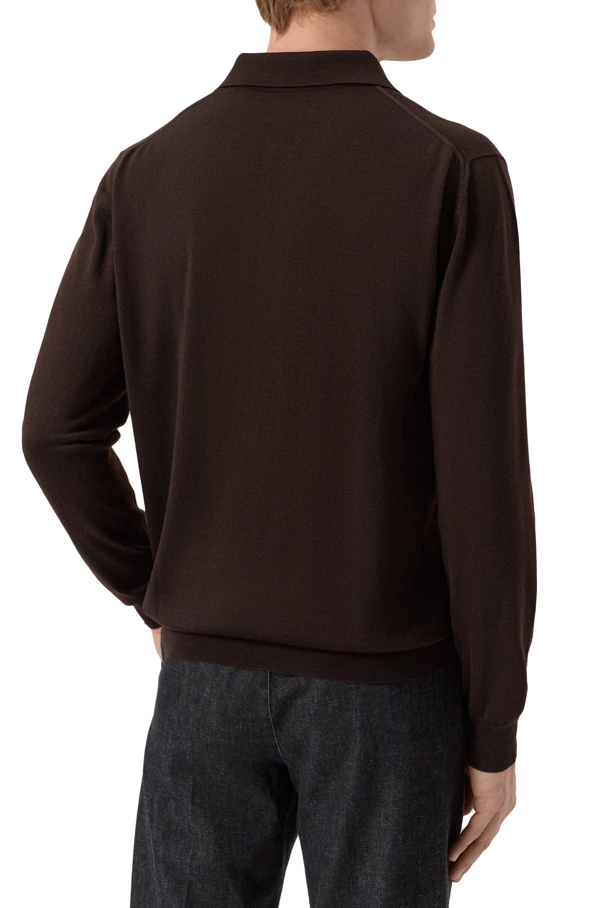 Поло из кашемира и шелка KITON, арт. UMKX05Z237, фото 4