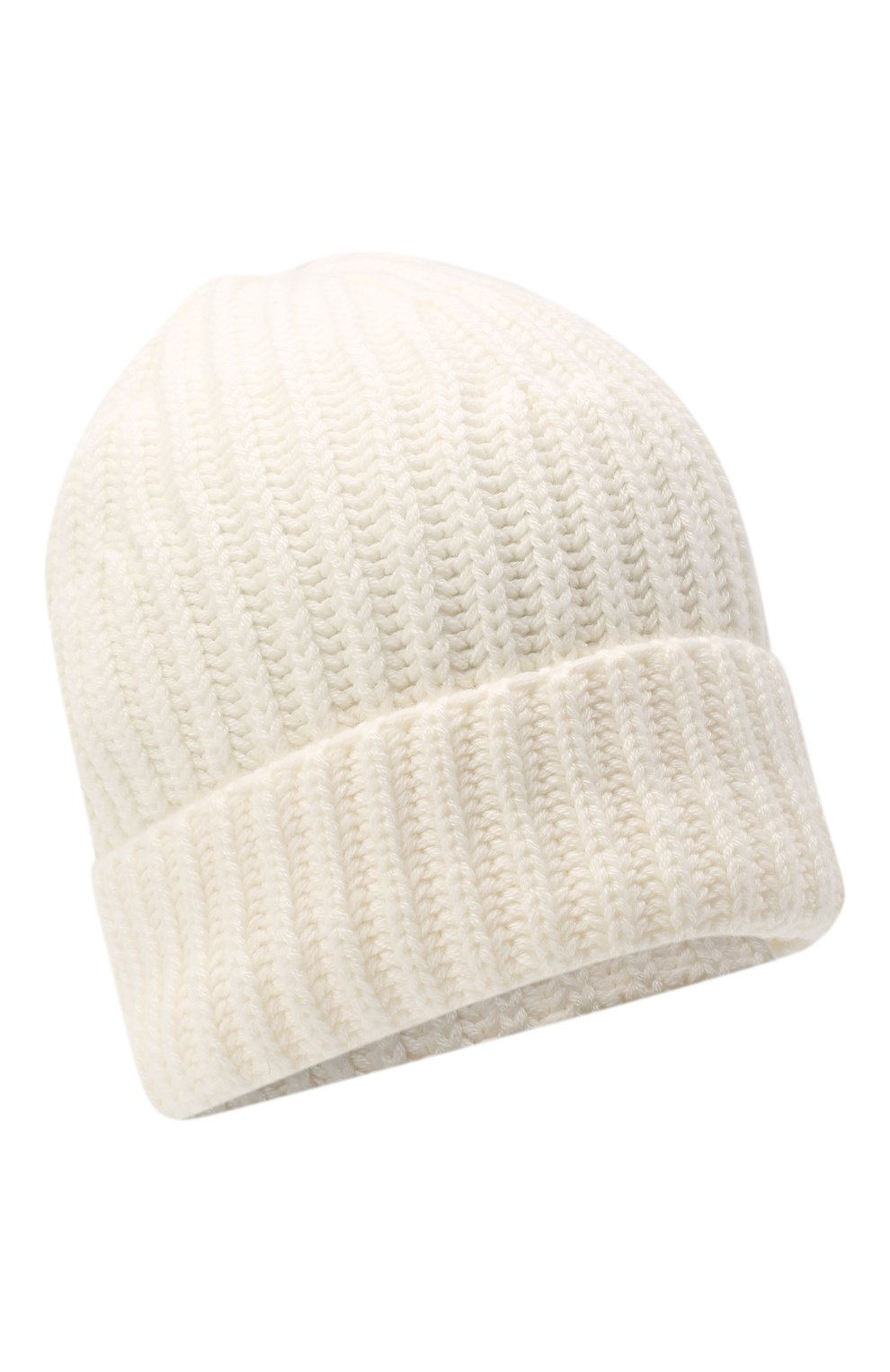 Кашемировая шапка LORO PIANA белого цвета по цене 58150 руб., арт. FAL4842, фото 1 Кашемировая шапка LORO PIANA, арт. FAL4842, фото 1