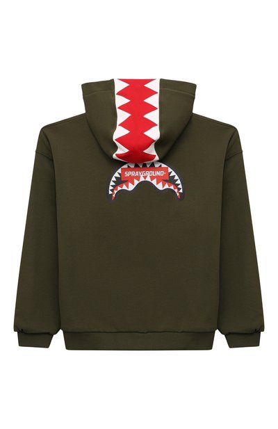 Хлопковая толстовка SPRAYGROUND, арт. SPY1112GRN, фото 2