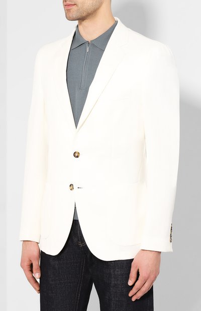 Пиджак из смеси хлопка и льна LORO PIANA, арт. FAL0965, фото 3