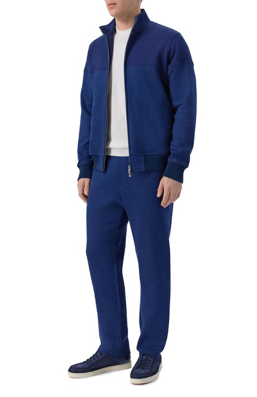 Толстовка из хлопка и льна Capobianco 20M453.DH00._001 Синий  20M453.DH00._001 Фото 2