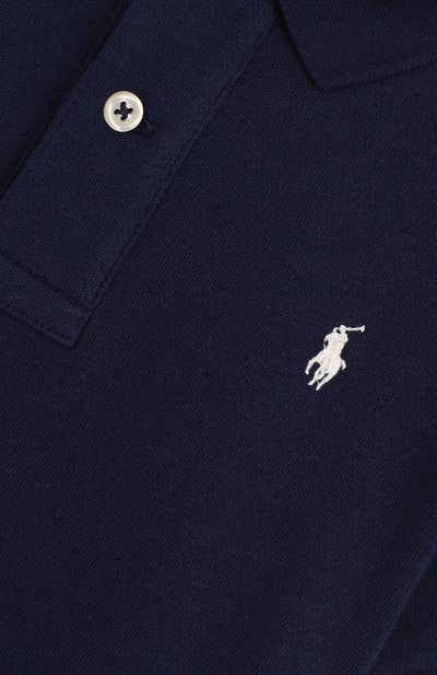 Хлопковое поло с логотипом бренда POLO RALPH LAUREN, арт. 322682620,  фото 3