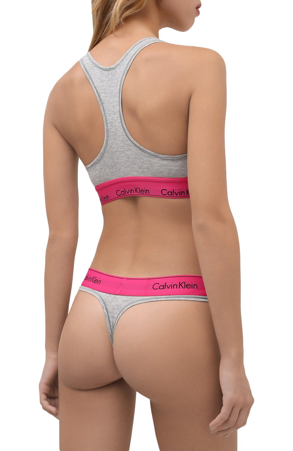 Трусы-стринги CALVIN KLEIN серого цвета по цене 2730 руб., арт. F3786E, фото 3 Трусы-стринги CALVIN KLEIN, арт. F3786E, фото 3