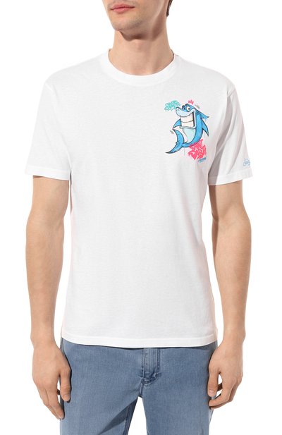 Хлопковая футболка crypto puppets x mc2 saint barth MC2 SAINT BARTH, арт. STBM/P0RT0FIN0/06500D, фото 3