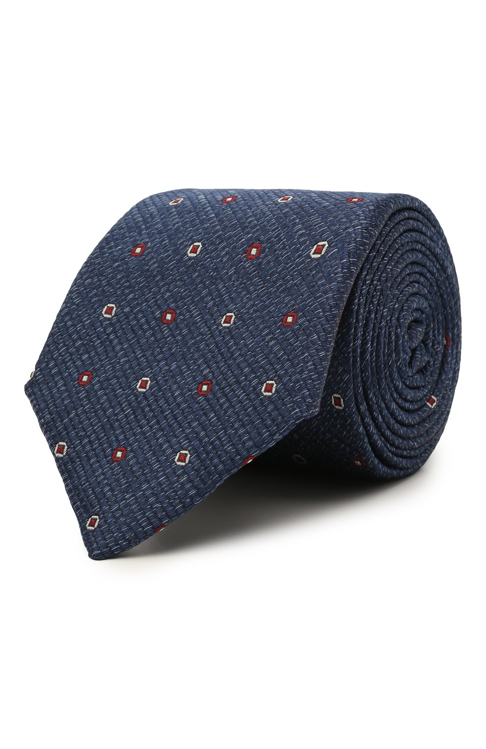 Шелковый галстук CANALI синего цвета по цене 12700 руб., арт. 18/HJ03297, фото 1 Шелковый галстук CANALI, арт. 18/HJ03297, фото 1