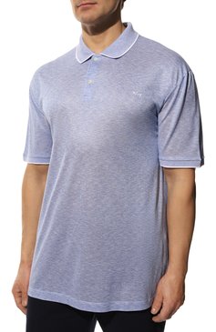 Поло из хлопка и шелка PAUL&SHARK, арт. 22411270/3XL-6XL, фото 3
