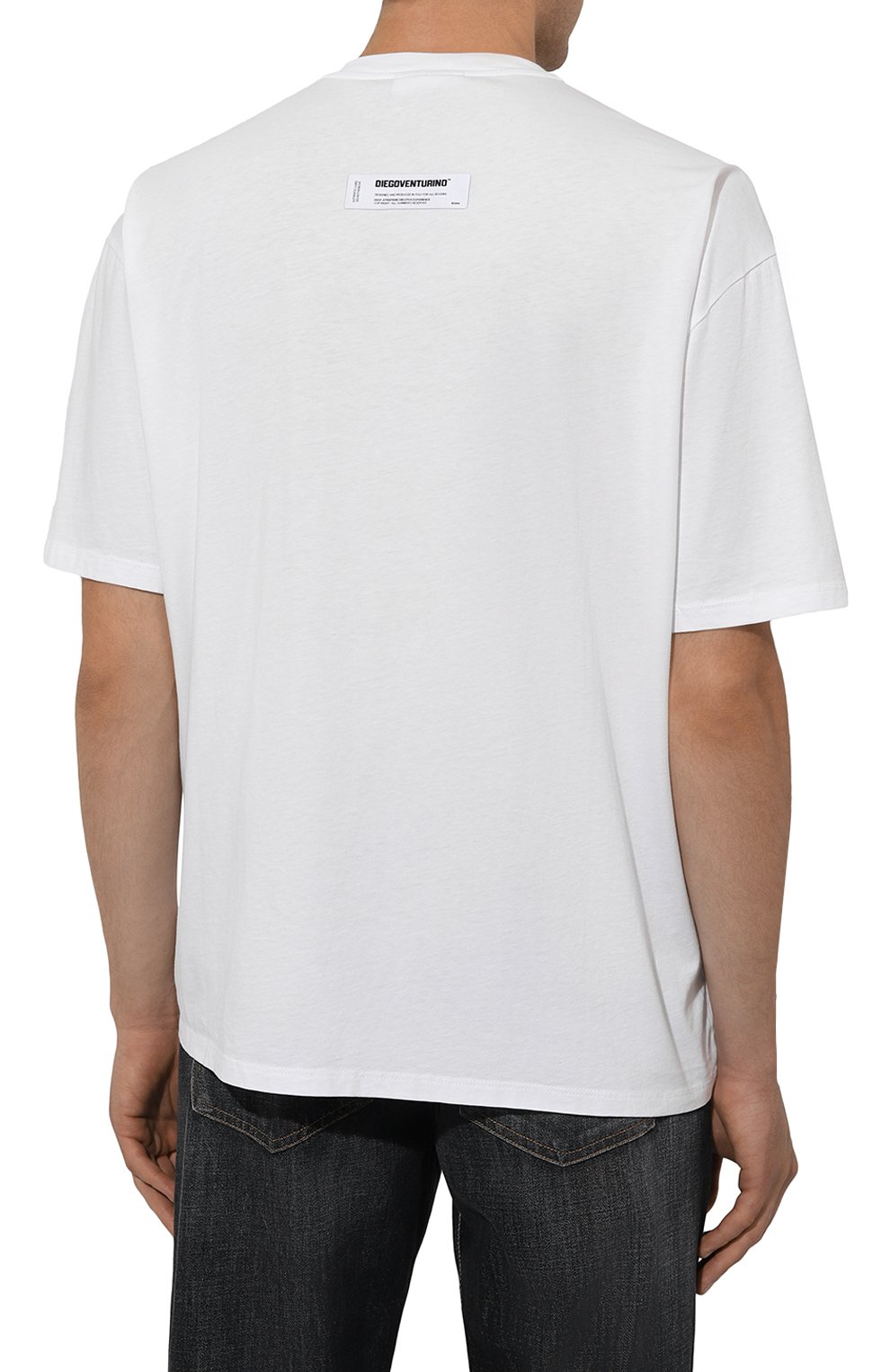 Хлопковая футболка DIEGO VENTURINO, арт. D3W4DVTS0HPP, фото 4