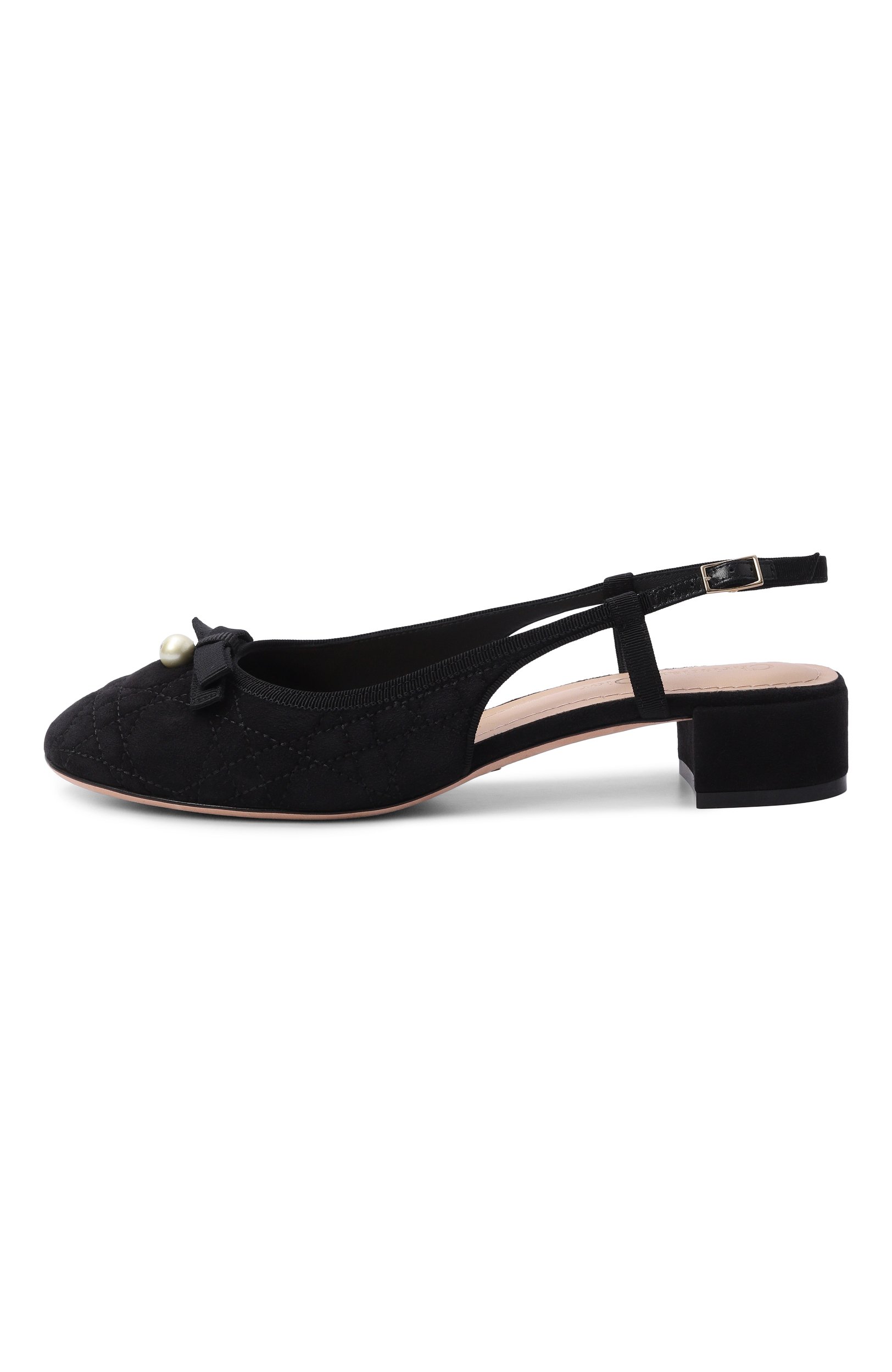 Замшевые туфли dior ballet DIOR черного цвета по цене 122000 руб., арт. KCB968CQV, фото 4 Замшевые туфли dior ballet DIOR, арт. KCB968CQV, фото 4
