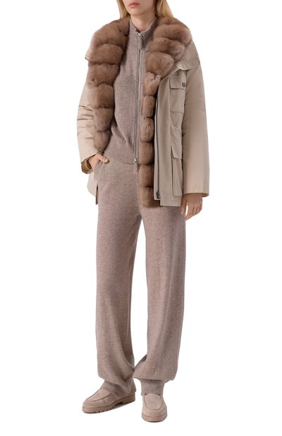 Пуховая парка с отделкой из соболя YVES SALOMON, арт. 20WYV05371/ZIRV, фото 2