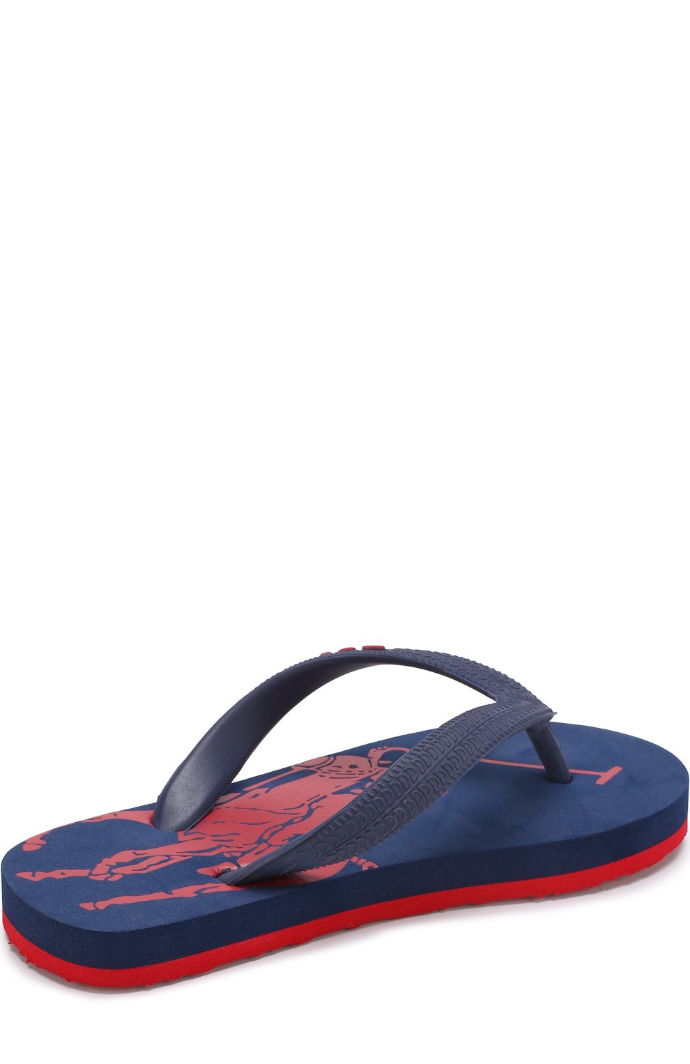 Резиновые шлепанцы с логотипом бренда POLO RALPH LAUREN синего цвета по цене 5750 руб., арт. LANDRY/CHIL, фото 3 Резиновые шлепанцы с логотипом бренда POLO RALPH LAUREN, арт. LANDRY/CHIL, фото 3