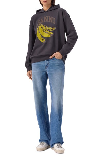 Хлопковое худи GANNI, арт. A1060025, фото 2