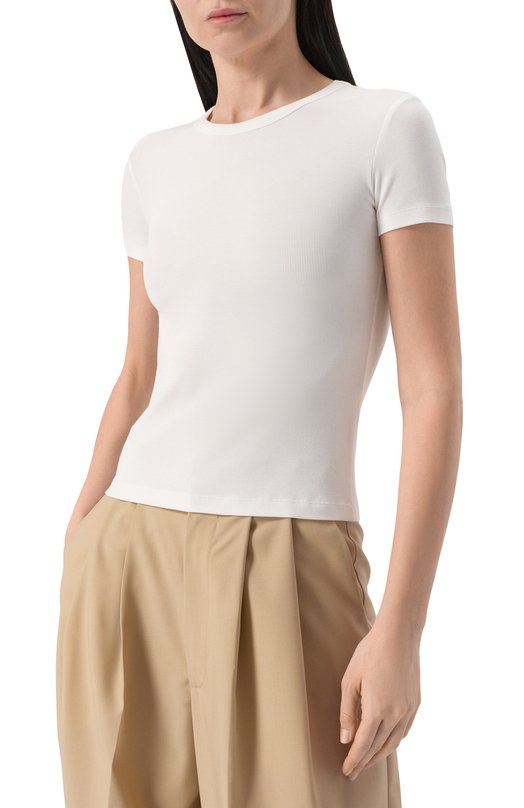 Хлопковая футболка Sashaverse TS006/BG/3304.100/SS25 Белый  TS006/BG/3304.100/SS25 Фото 3