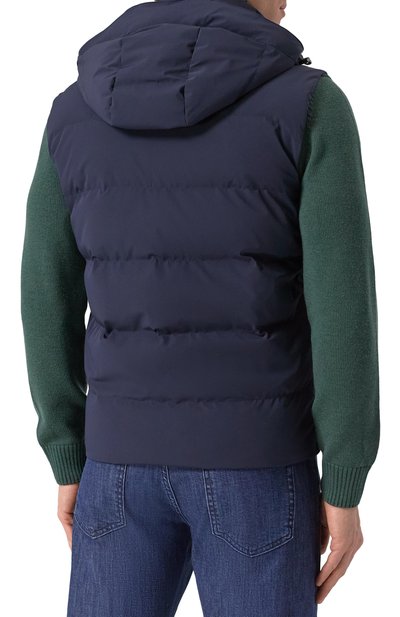 Пуховый жилет PAUL&SHARK темно-синего цвета по цене 95800 руб., арт. 15312006/013/3XL, фото 4 Пуховый жилет PAUL&SHARK, арт. 15312006/013/3XL, фото 4