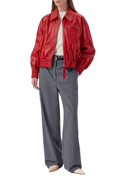 Кожаный бомбер JIL SANDER, арт. J02SW0048/J07187, фото 2