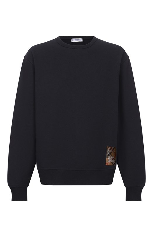 Хлопковый свитшот Burberry 8101889 Чёрный 8101889