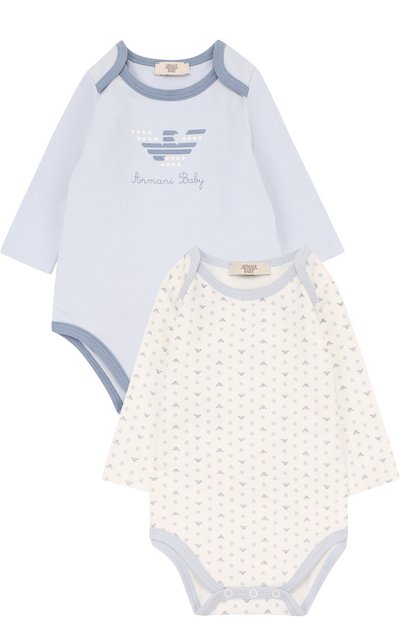 Хлопковый комплект из двух боди ARMANI JUNIOR, арт. 6YHV11/4JERZ, фото 1