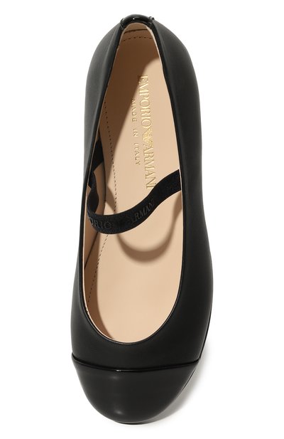 Кожаные балетки EMPORIO ARMANI, арт. XXD022/XCC80, фото 4