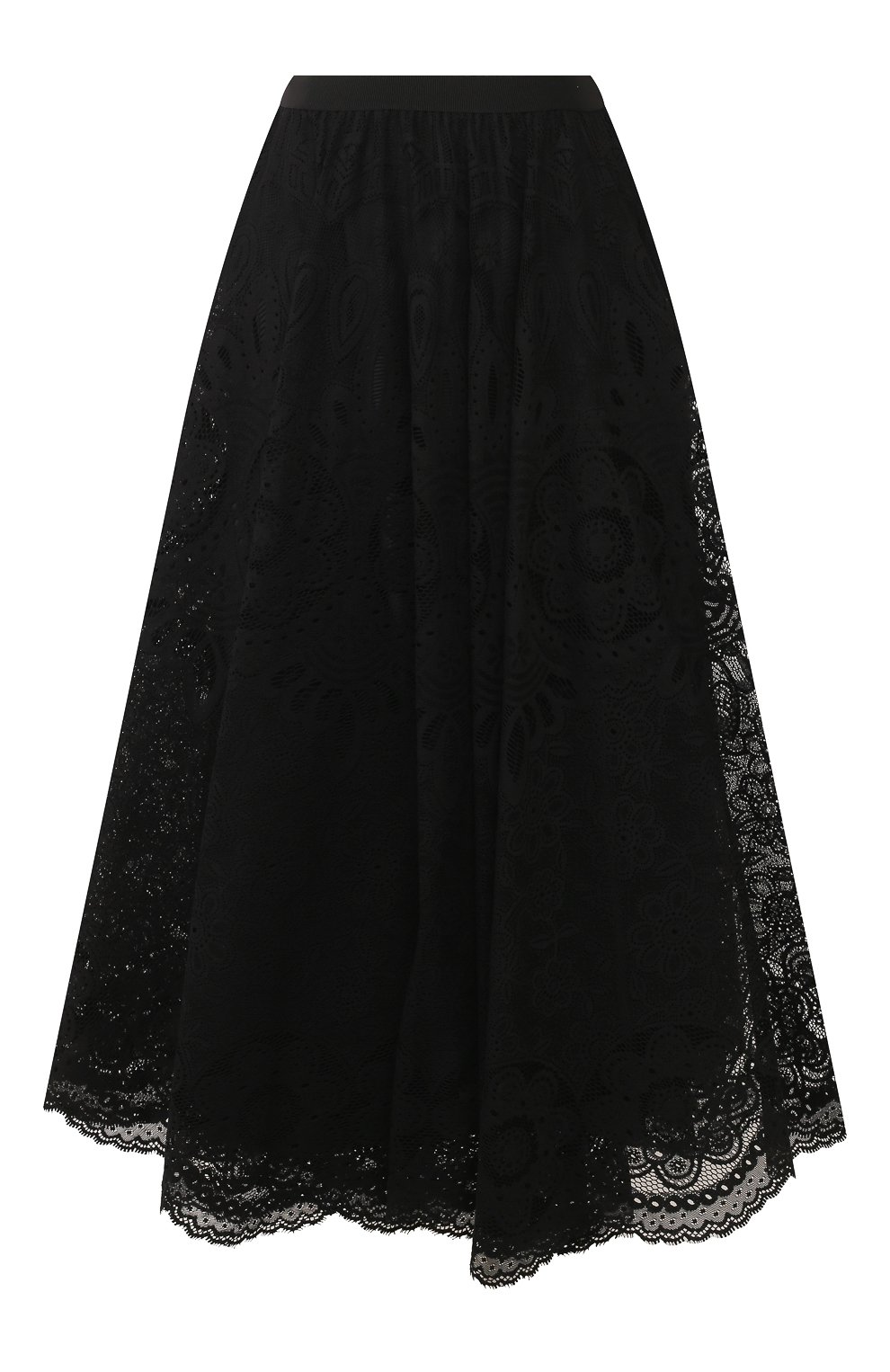 Юбка-миди REDVALENTINO черного цвета по цене 79700 руб., арт. TR0RAD40/50F, фото 1 Юбка-миди REDVALENTINO, арт. TR0RAD40/50F, фото 1