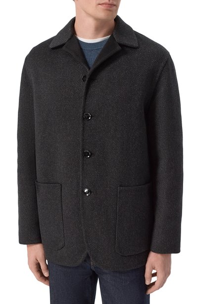 Кашемировая куртка BRIONI темно-серого цвета по цене 693500 руб., арт. SGS80L/0E316, фото 3 Кашемировая куртка BRIONI, арт. SGS80L/0E316, фото 3