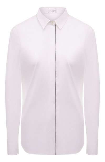 Женская хлопковая рубашка BRUNELLO CUCINELLI, арт. 221M0091MA226