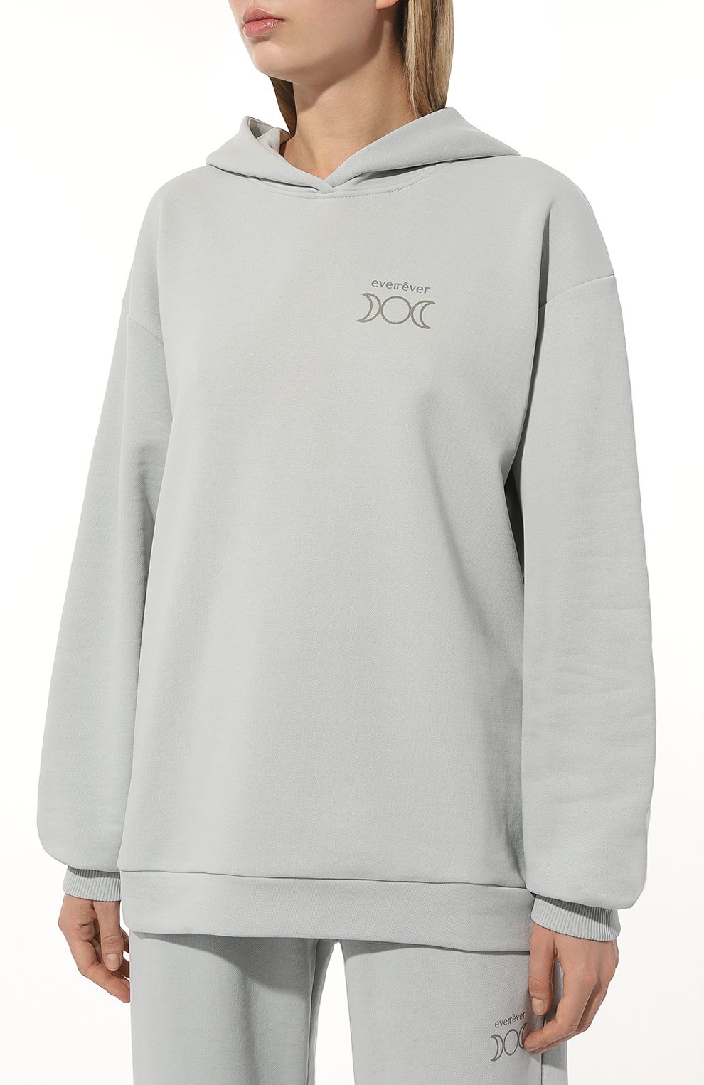Хлопковое худи EVERREVER, арт. RE-HOO-BLUE-01, фото 3