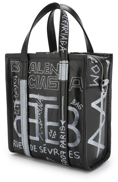 Сумка graffiti bazar shopper xs BALENCIAGA, арт. 513989/0FE0N, фото 3