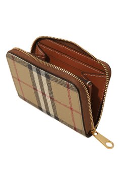 Женские кошелек BURBERRY бежевого цвета, арт. 8070600 | Фото 3 (Нос: Не проставлено; Материал: Пластик)