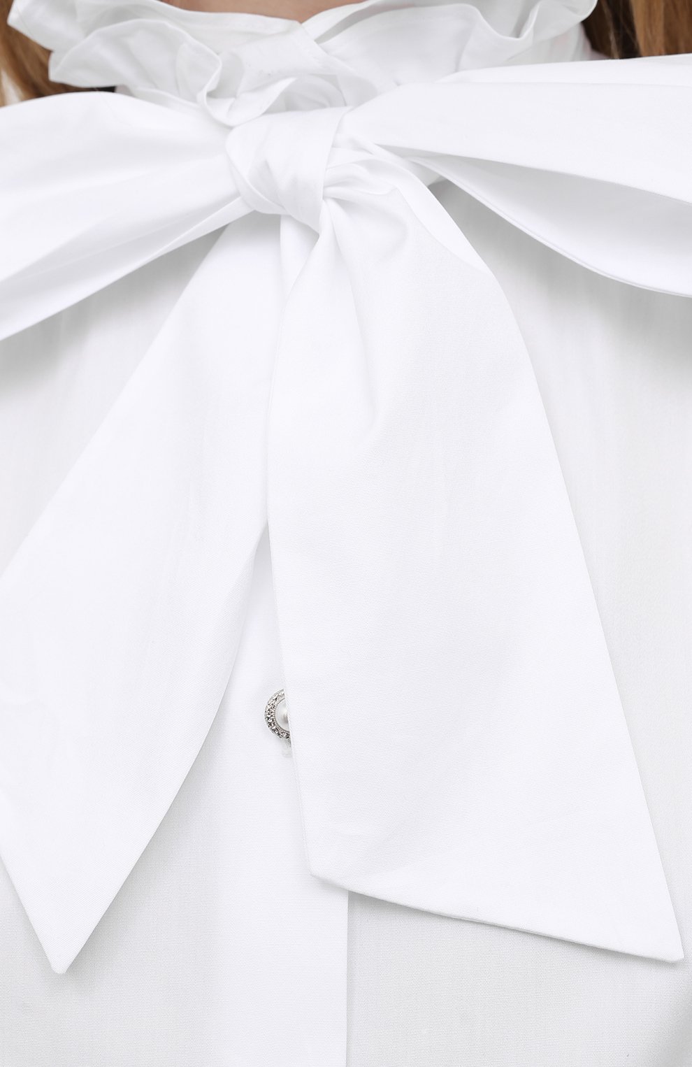 Хлопковая блузка ALESSANDRA RICH белого цвета по цене 94450 руб., арт. FAB2525-F3198, фото 5 Хлопковая блузка ALESSANDRA RICH, арт. FAB2525-F3198, фото 5