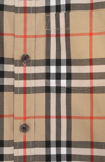 Хлопковая рубашка BURBERRY, арт. 8117166, фото 3