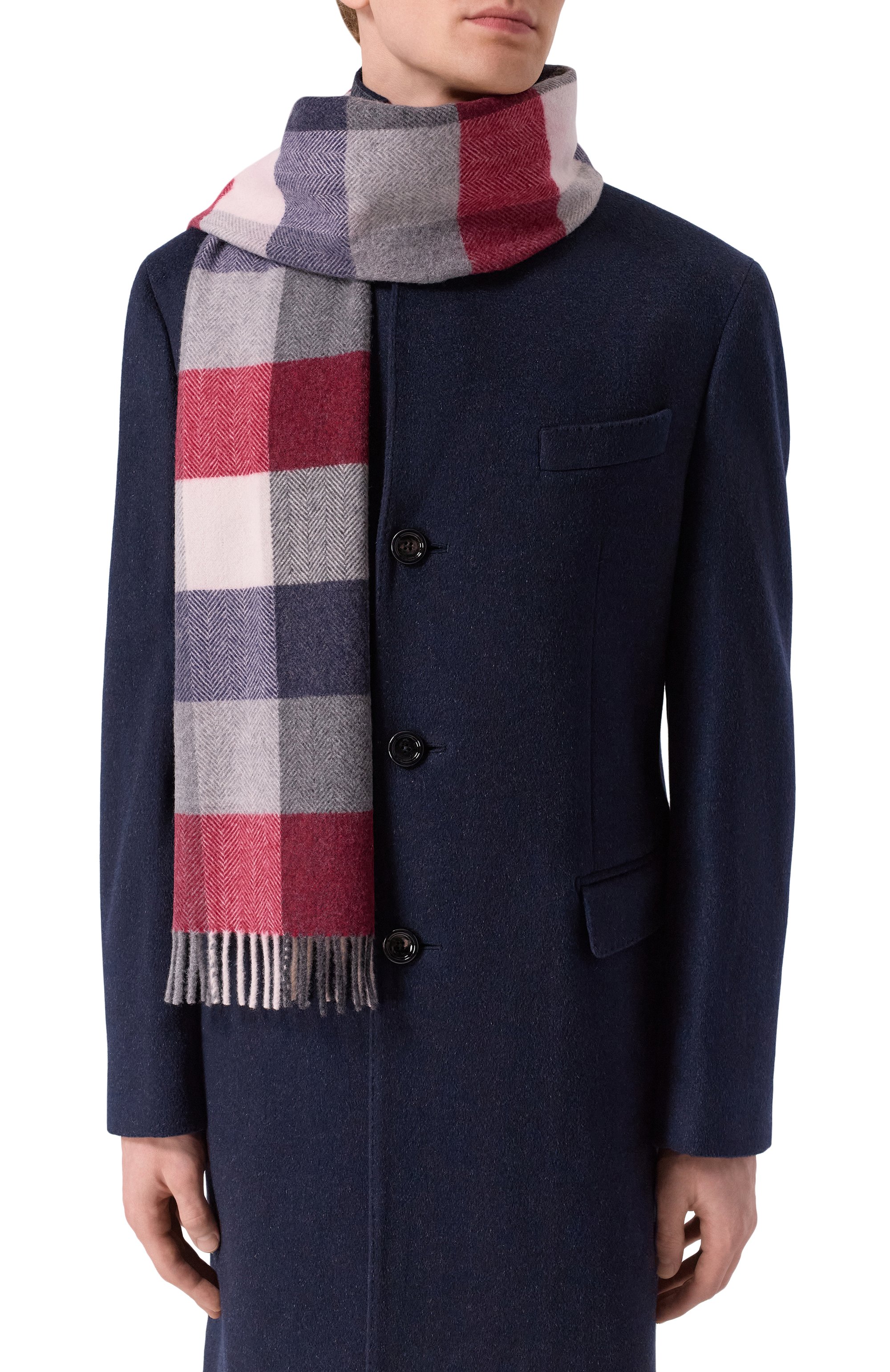 Шарф из шерсти и кашемира ANDREA CAMPAGNA, арт. 623252, фото 2