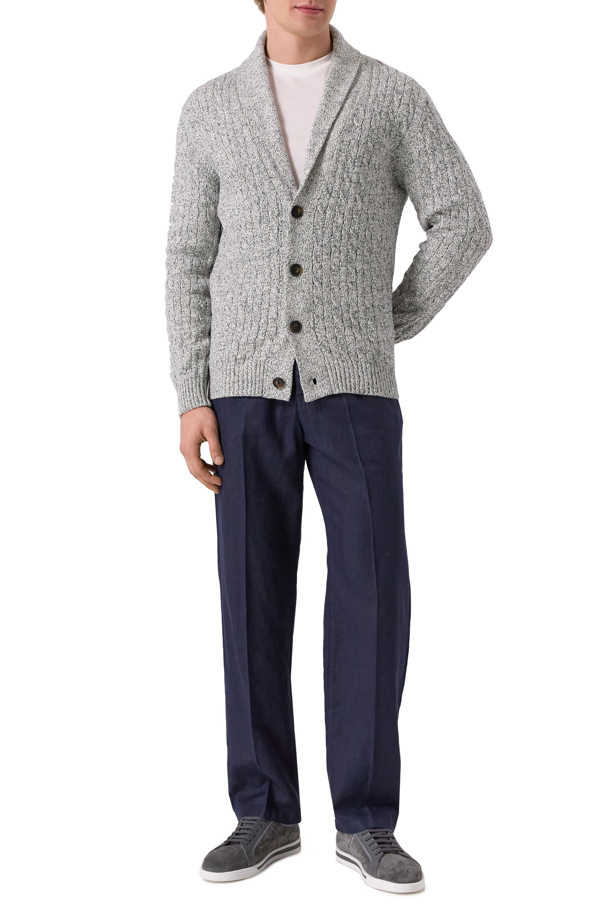 Хлопковый кардиган KITON, арт. UMK067002, фото 2