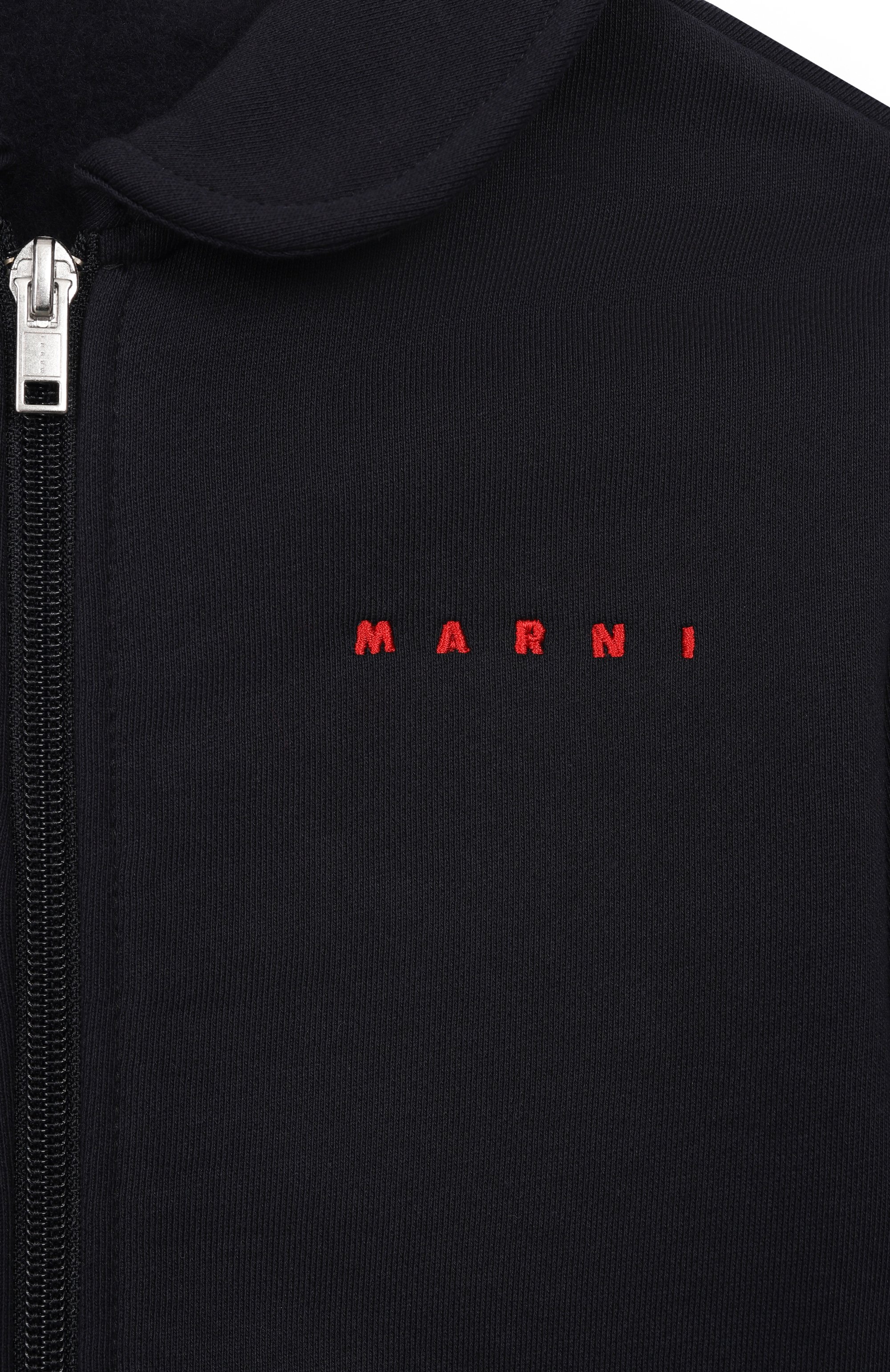 Хлопковая толстовка MARNI темно-синего цвета по цене 19600 руб., арт. M01879/M00XC, фото 3 Хлопковая толстовка MARNI, арт. M01879/M00XC, фото 3