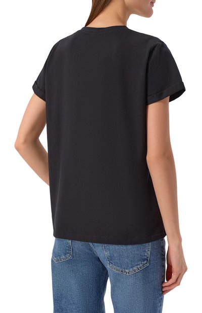 Хлопковая футболка с отделкой стразами SEVEN LAB, арт. CTR1.01.900.258.155, фото 4