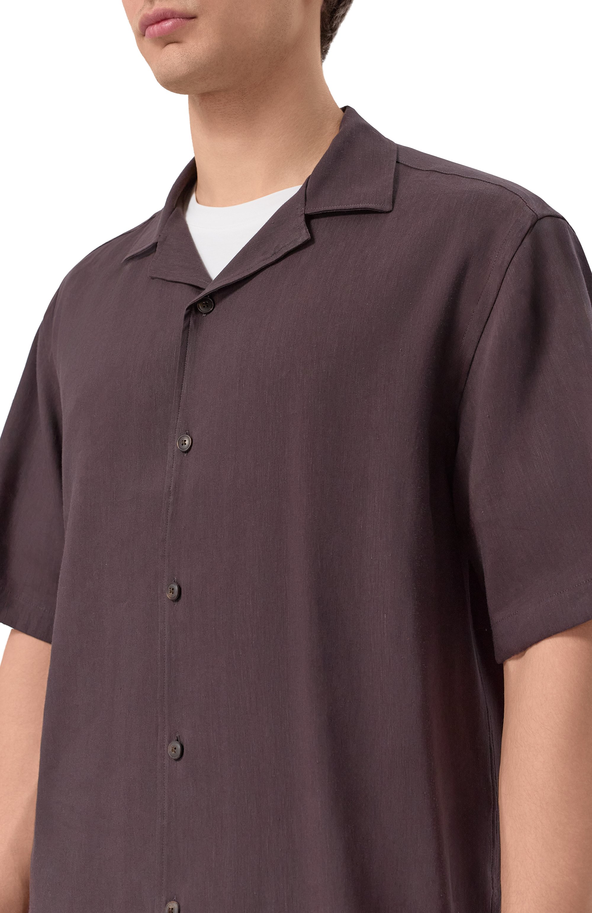 Рубашка изо льна и вискозы BOSS, арт. 50561449, фото 5