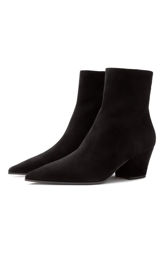 Замшевые ботильоны Keinna 55 Gianvito Rossi G72937.55RIC.CASNER0 Чёрный G72937.55RIC.CASNER0