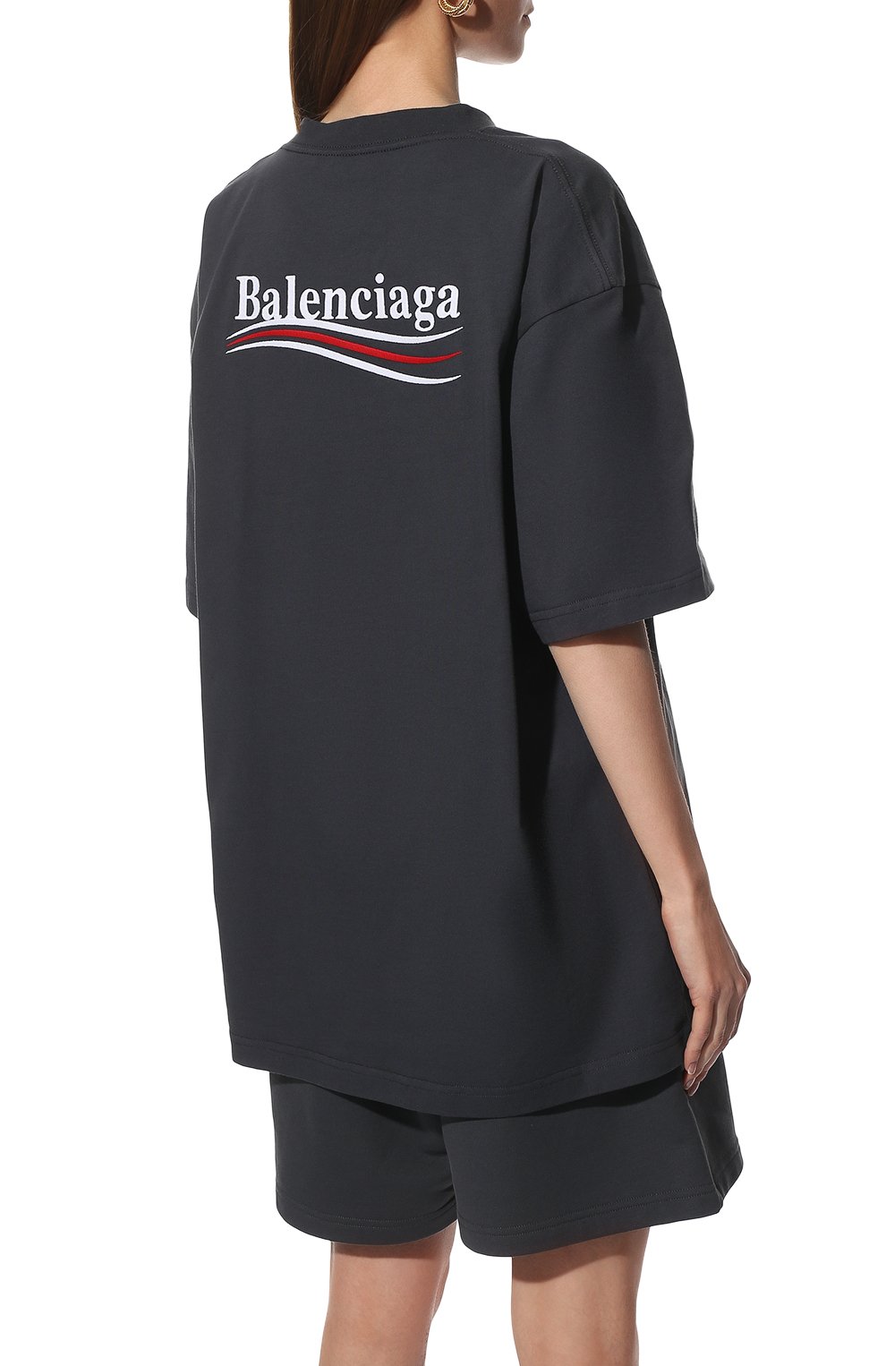 Хлопковая футболка BALENCIAGA, арт. 641655/TKVJ1, фото 4