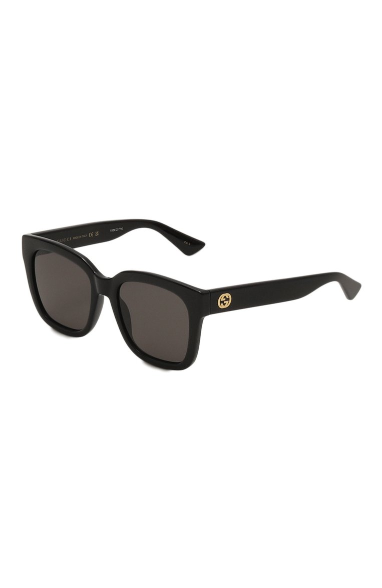 Женские солнцезащитные очки GUCCI черного цвета, арт. GG1338S 001 | Фото 1 (Нос: Не проставлено; Региональные ограничения белый список (Axapta Mercury): Не проставлено; Материал: Пластик; Тип очков: С/з; Оптика Гендер: оптика-женское; Очки форма: Квадратные)