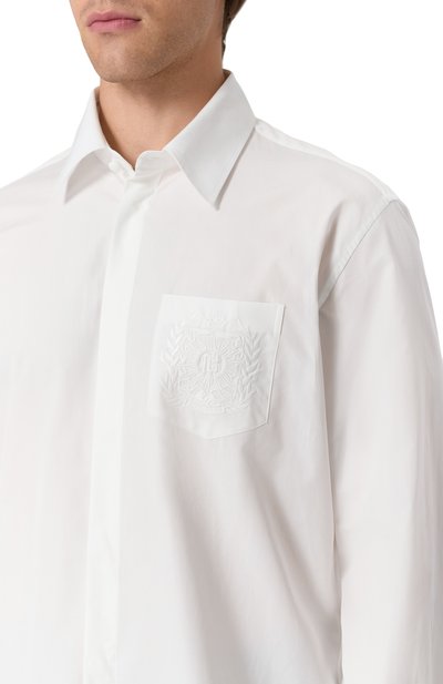 Хлопковая рубашка BALMAIN, арт. FH1HS480/CE48, фото 5