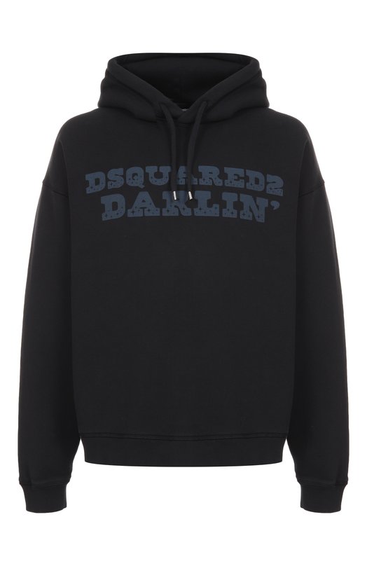 Хлопковое худи Dsquared2 S71GU0739/S25030 Синий S71GU0739/S25030