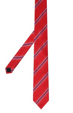 Мужской шелковый галстук BROUBACK красного цвета, арт. TIE 8CM/SS24 | Фото 3 (Материал: Текстиль, Шелк; Нос: Не проставлено; Материал сплава: Проставлено; Принт: С принтом)