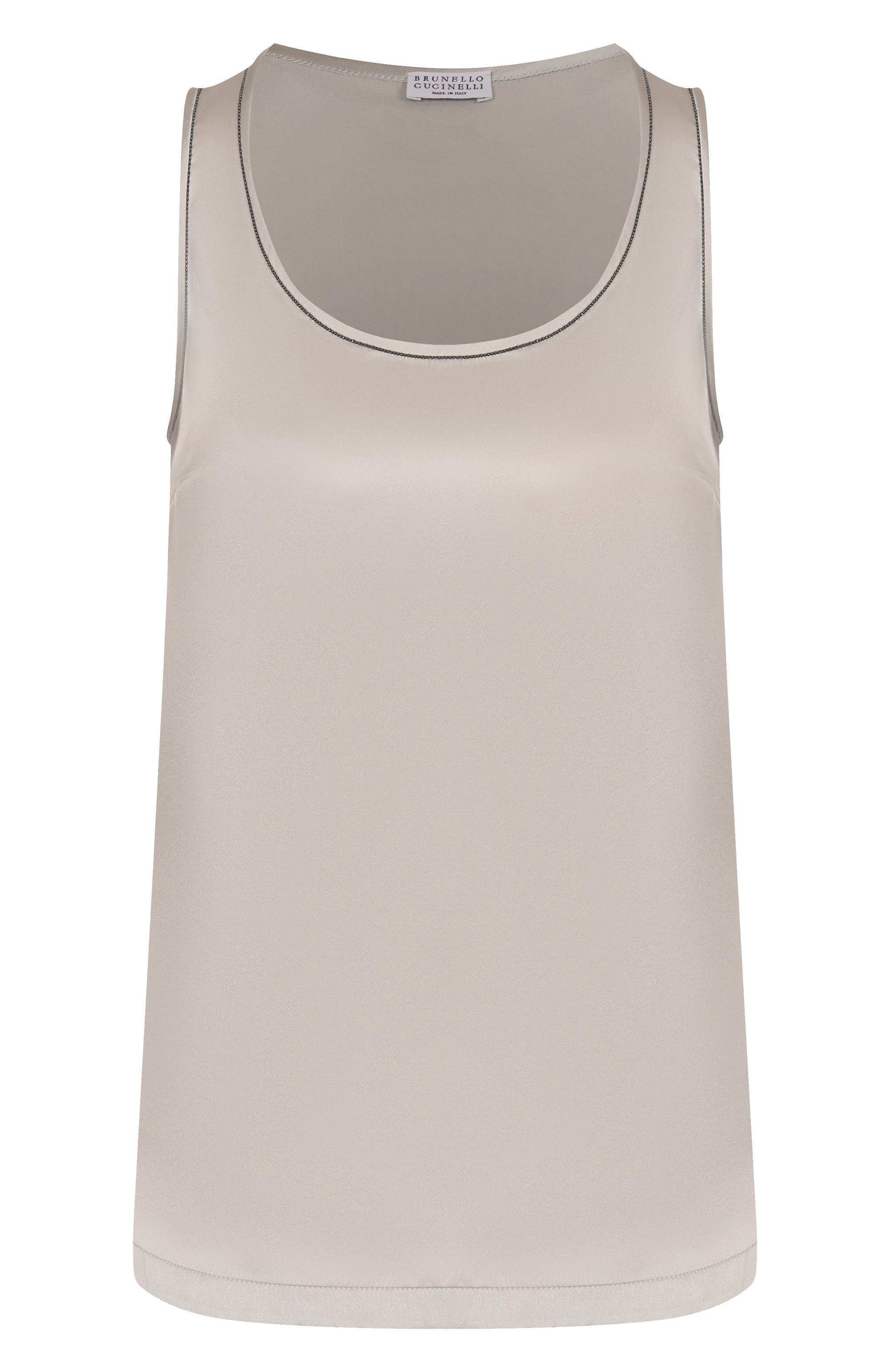 Атласный топ BRUNELLO CUCINELLI, арт. MPC59DE330, фото 1