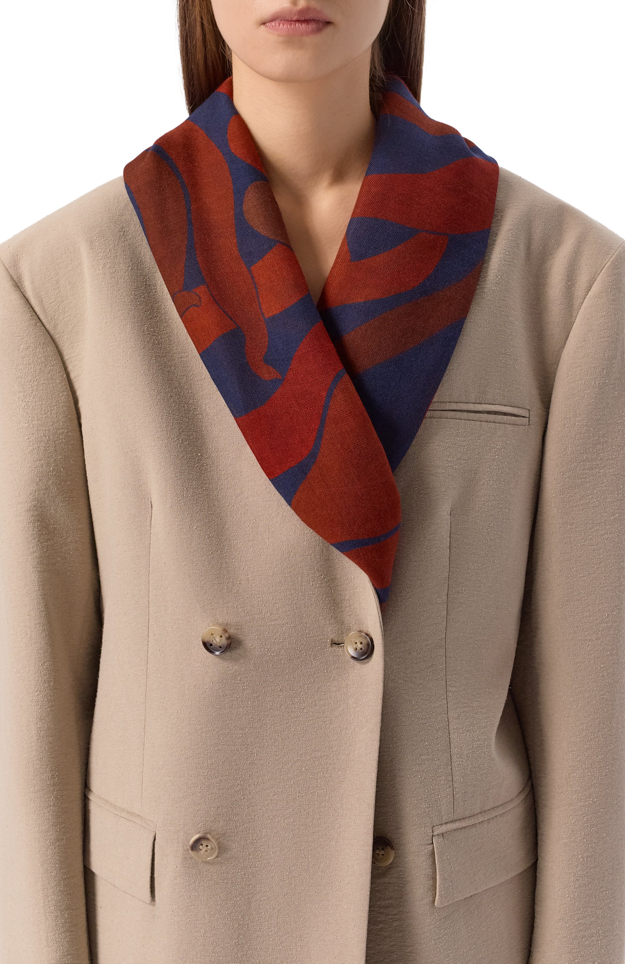 Палантин night sun из шерсти и шелка PETITJEAN PARIS, арт. 17E22, фото 2