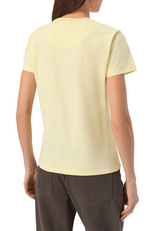 Хлопковая футболка Aeronautica Militare TS2490DJ00675 Жёлтый  TS2490DJ00675 Фото 4