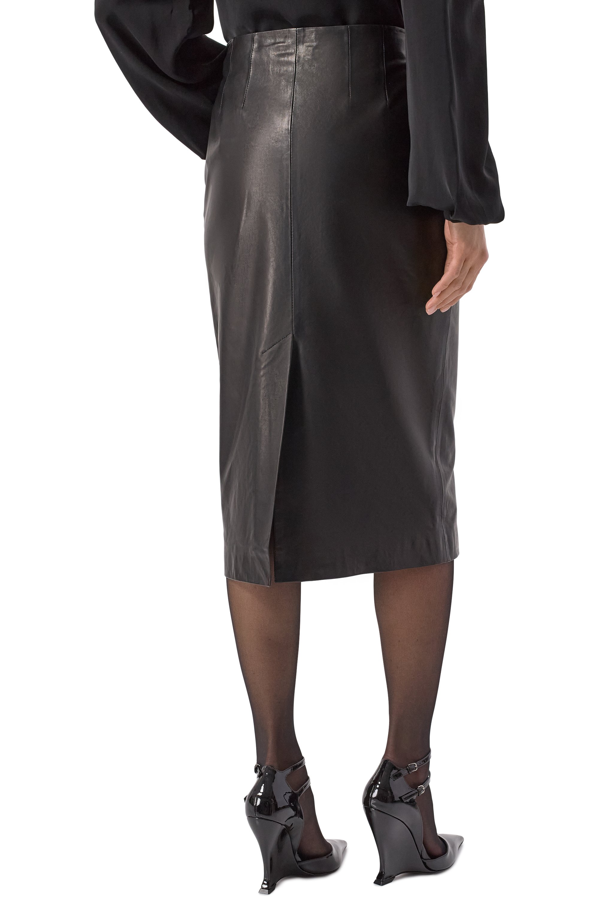 Кожаная юбка JACOB LEE, арт. WLS092SS25B, фото 4