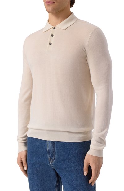 Поло из кашемира и шелка ANDREA CAMPAGNA, арт. M5625-1531, фото 3