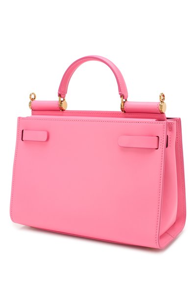 Сумка sicily 62 small DOLCE & GABBANA розового цвета по цене 234000 руб., арт. BB6625/AV385, фото 3 Сумка sicily 62 small DOLCE & GABBANA, арт. BB6625/AV385, фото 3