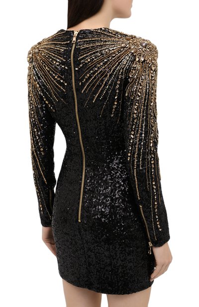 Платье BALMAIN черного цвета по цене 597500 руб., арт. UF06383/P056, фото 4 Платье BALMAIN, арт. UF06383/P056, фото 4