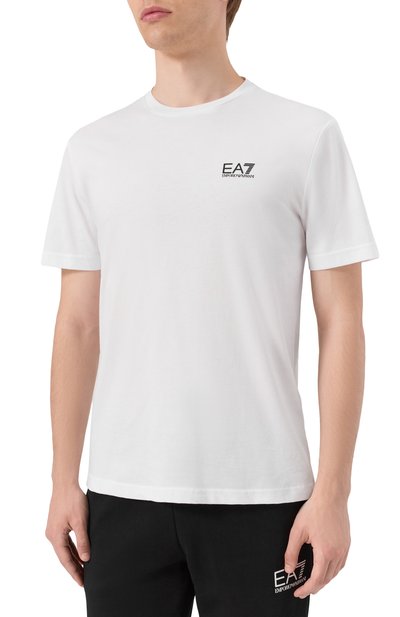 Хлопковая футболка EA7, арт. 8NPT25/PJVPZ, фото 3