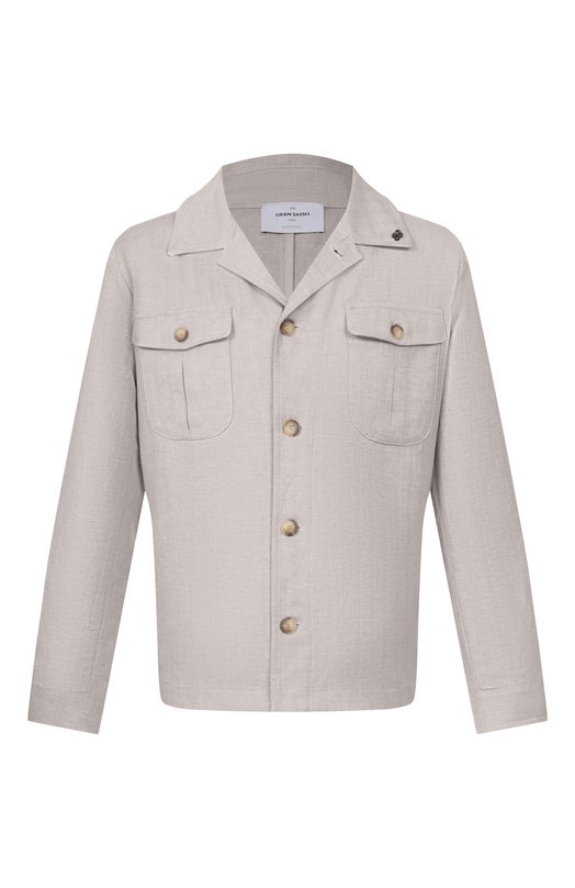 Куртка-рубашка изо льна и хлопка Gran Sasso 78174/57000 Бежевый 78174/57000