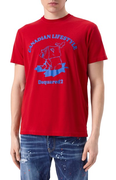 Хлопковая футболка DSQUARED2, арт. S74GD1391/D20035, фото 3